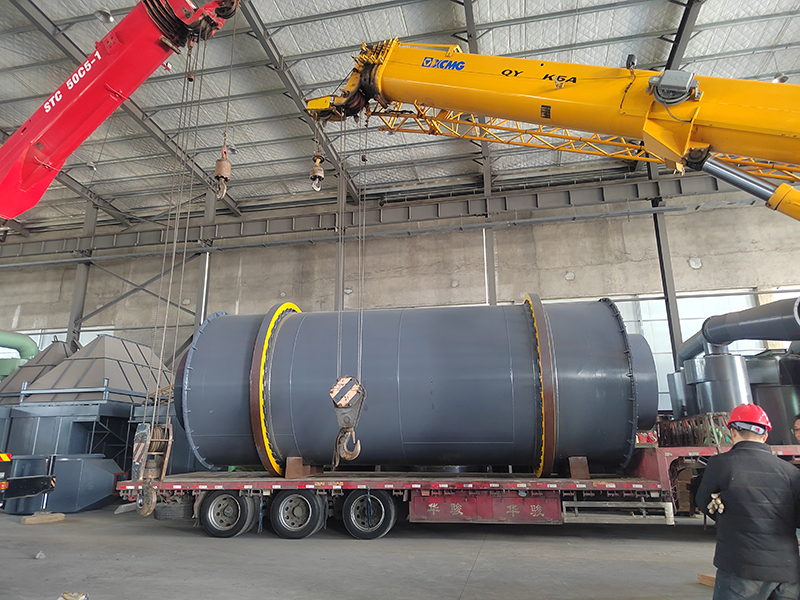 發(fā)往江蘇鎮(zhèn)江3.28米三筒烘干機