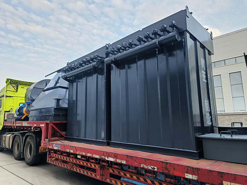 80單機脈沖袋式除塵器   96單機脈沖袋式除塵器   發(fā)往南陽